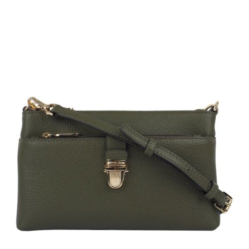 Michael Kors/邁克·科爾斯 女士 時(shí)尚百搭 軍綠色牛皮單肩包斜挎包 32H6GM9C2L333 HJH0034C