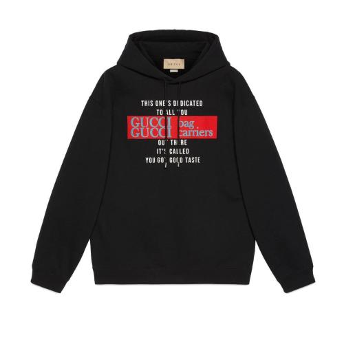  GUCCI古馳 男士 “You Got Good Taste”印花衛(wèi)衣 681220 XJD1D 1152