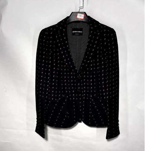 Emporio Armani/安普里奧阿瑪尼 黑色系花點女士休閑西服外套