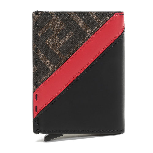 FENDI/芬迪 20fw秋冬款 男士皮質(zhì)滑出式卡片夾 7M0302 A9XS