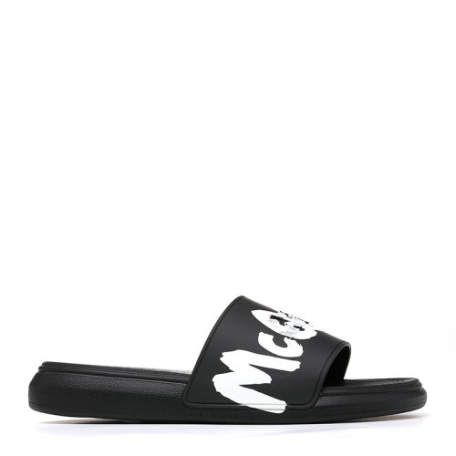 Alexander McQueen/亞歷山大麥昆22春夏字母徽標(biāo)男士拖鞋涼拖 682490W4QS3