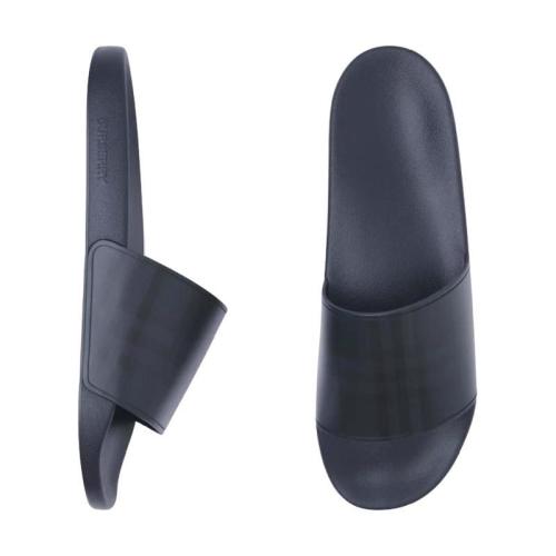  BURBERRY 22年秋冬 男士 London 格紋拖鞋 80415031 預(yù)定商品1-3周發(fā)貨