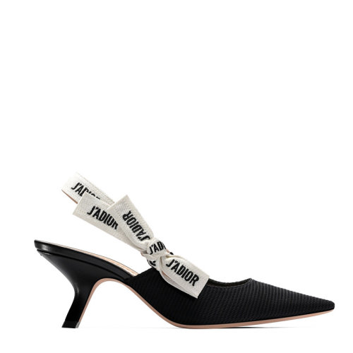 DIOR/迪奧 新款J'ADIOR女士黑色絲帶高跟鞋 6.5CM KCC200TFL_S900