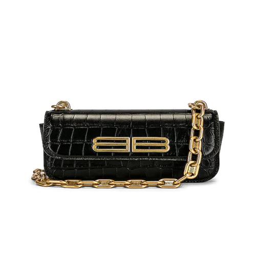  Balenciaga/巴黎世家 女士花色皮革單肩包 679863 23ECM 1000 PLSX