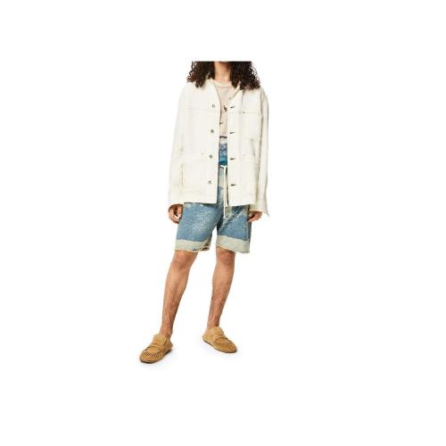  LOEWE羅意威 22年秋冬 男士 夾克 Corduroy workwear jacket in linen H616Y03X05-2110