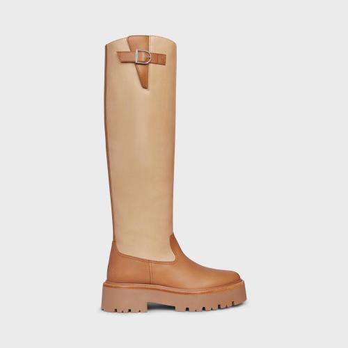  CELINE賽琳思琳 22年秋冬 女士 高筒靴 BOTTE HAUTE a BOUCLE A_VEC RABAT CELINE BULKY VEAU