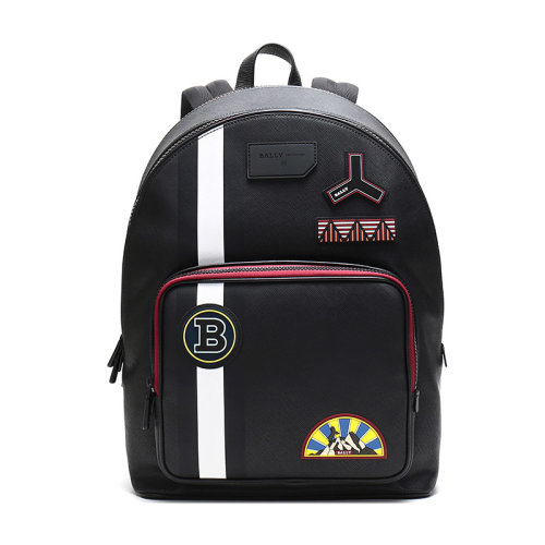 BALLY/巴利 男士Off Shore系列條紋PVC雙肩包背包 SARKIS PPC