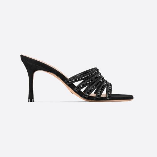  DIOR迪奧 22年秋冬 女士 高跟涼鞋 Mule a talon Dior Gem KDQ788SQP_S900
