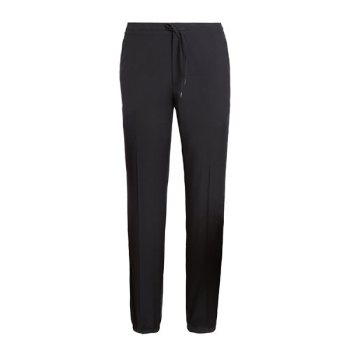 Z Zegna杰尼亞 黑色 男士 Techmerino系列 羊毛慢跑褲 7ZF222-73V4C1-8R