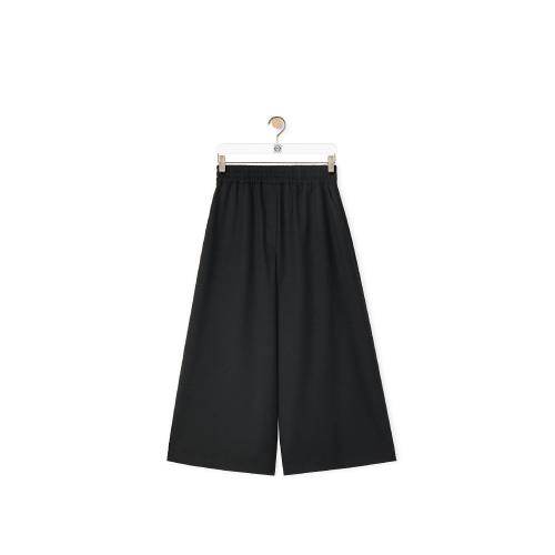  LOEWE羅意威 22年秋冬 女士 休閑褲 Cropped trousers in wool S359Y04X90-1100