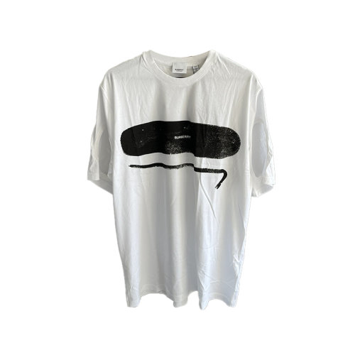 Burberry博柏利  男士鏤空袖口印花短t