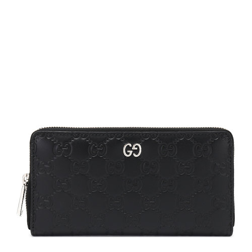 GUCCI/古馳 Gucci Signature皮革全拉鏈?zhǔn)藉X包 皮質(zhì) 473928 CWC1N