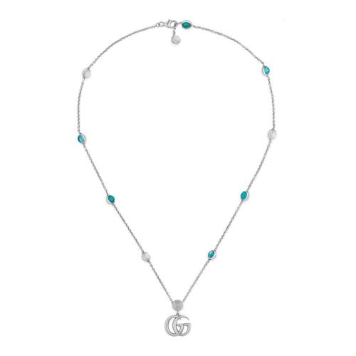  GUCCI古馳 22年秋冬 女士 雙G吊墜項(xiàng)鏈 527399 J8474 8517