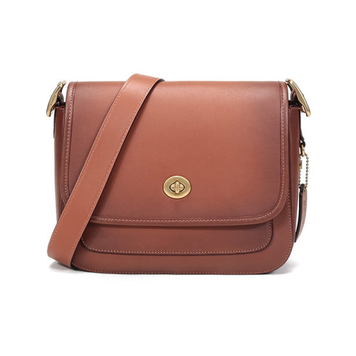 COACH/蔻馳 女士專(zhuān)柜款RAMBLER系列皮革單肩斜挎包 89127