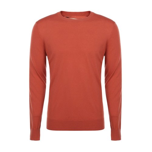  BURBERRY/博柏利 男士磚紅色羊絨針織衫/毛衣 4056341 PLFSX