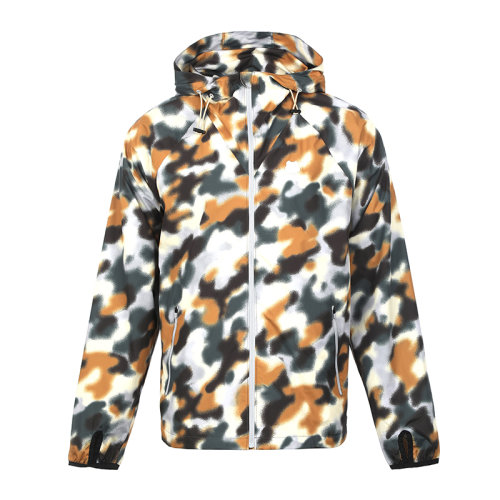 KENZO/高田賢三22春夏迷彩薄款寬松連帽男士夾克外套FC55BL155