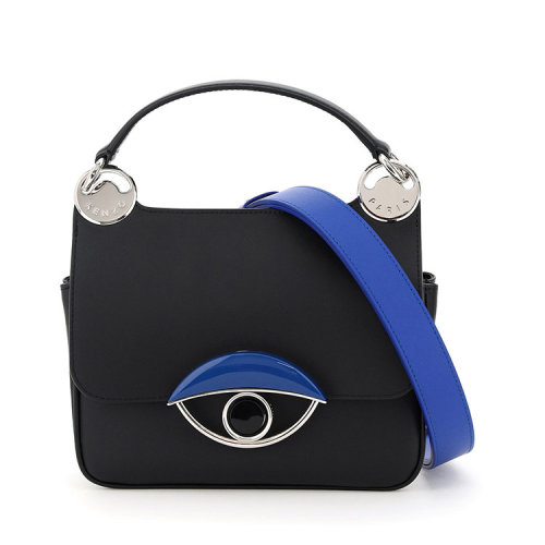 KENZO/高田賢三 凱卓女包 女士 黑色時尚皮革手提包單肩包斜挎包 F962SA201L03.99