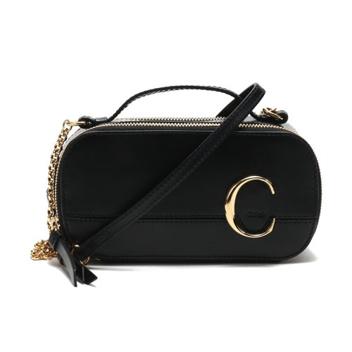 CHLOE/克洛伊 女士牛皮迷你C字母梳妝包手提單肩斜挎包 CHCSS225A37