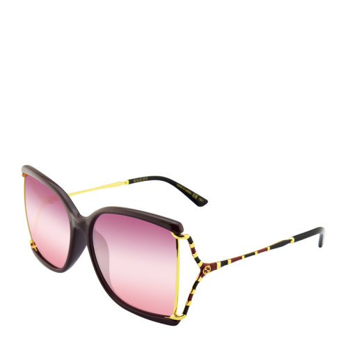 GUCCI/古馳 戚薇 倪妮 明星同款 海報(bào) 街拍 琺瑯 蛇紋 鏤空 摩登 女士 太陽鏡 墨鏡 眼鏡 GG0592SK 61mm 0594SA 60mm GUCCI 古馳