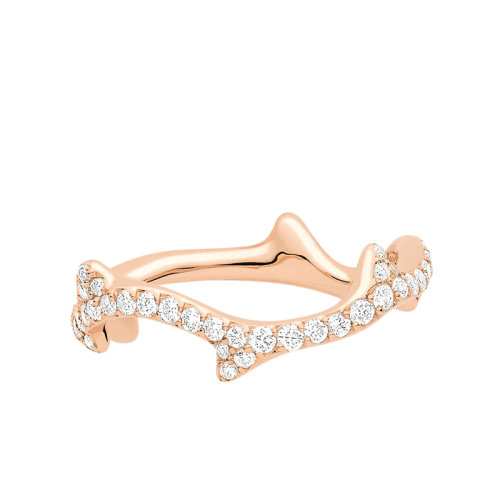 DIOR/迪奧 22春夏新款BOIS DE ROSE系列 18k金玫瑰金鑲嵌鉆石戒指JBDR95019_0000