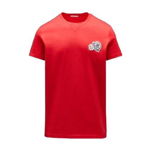  MONCLER蒙可蒙克萊 22年秋冬 男士 短袖T恤 Double Logo T-Shirt H10918C000578390Y455