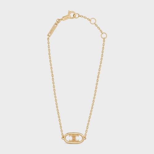  CELINE賽琳思琳 22年秋冬 女士 項(xiàng)鏈 MAILLON TRIOMPHE 18K金手鏈 46X746GLY.37AU