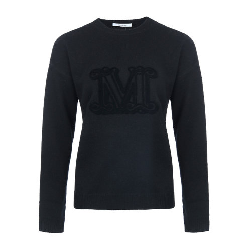 MaxMara/麥絲瑪拉21新品logo徽標(biāo)羊毛羊絨套頭女士針織衫/毛衣13660813600GIOSTR
