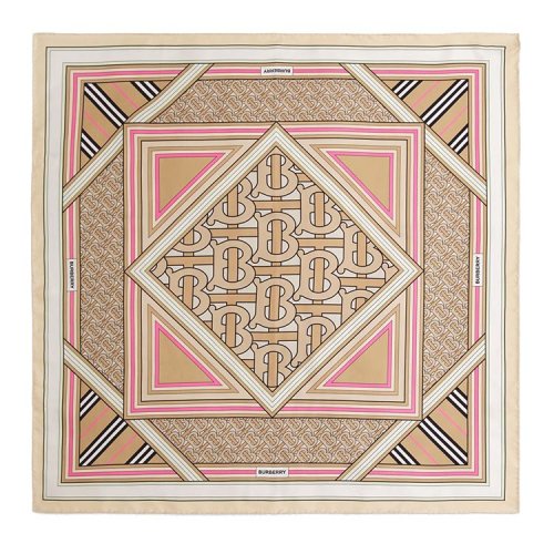 BURBERRY/博柏利 蒙太奇印花絲質方巾 80560421