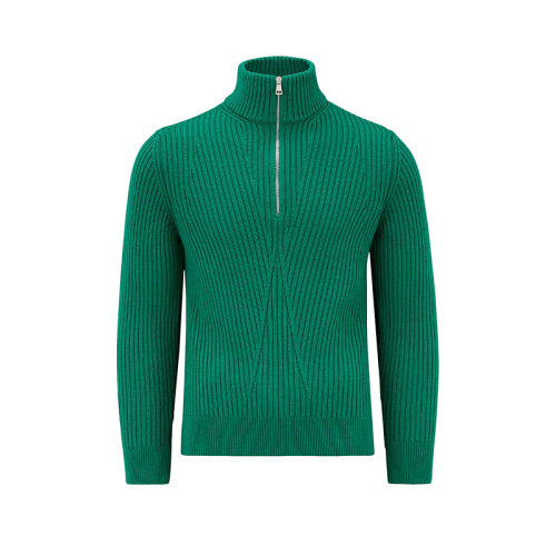 Moncler/蒙克萊 22年秋冬新款 男士翡翠綠色純羊毛針織衫毛衣H20919A00002M1282850