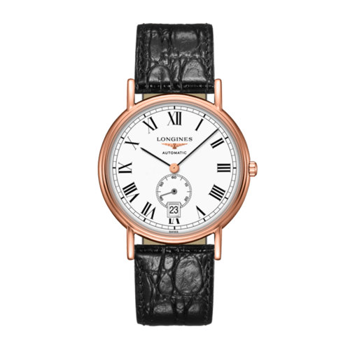 LONGINES/浪琴 時尚系列 精鋼和紅色PVD涂層 自動機械 男士腕表 L4.805.1.11.2