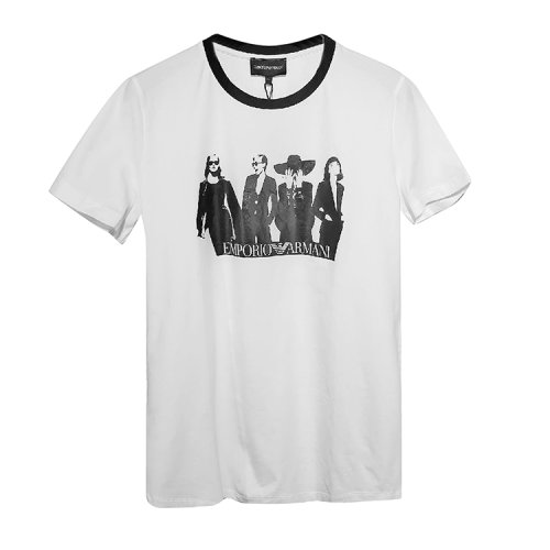Emporio Armani/安普里奧阿瑪尼 白色女士短袖T恤