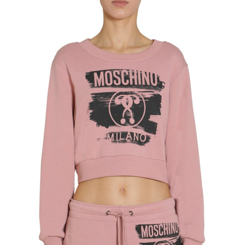 MOSCHINO/莫斯奇諾  女裝 服裝 圓領(lǐng)棉質(zhì)圖案印花長(zhǎng)袖 女衛(wèi)衣  EA17105527