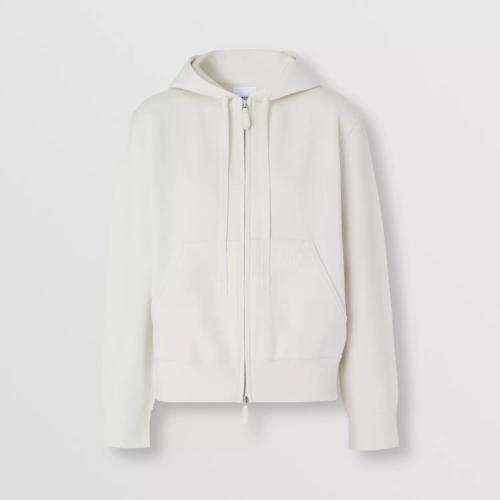  BURBERRY 22年秋冬 女士 專屬標識裝飾羊絨混紡連帽上衣 80586071