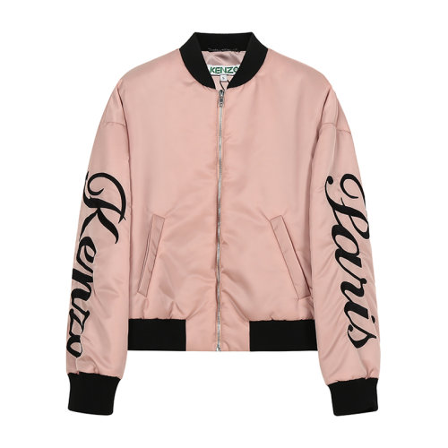 KENZO/高田賢三 女士棉服 女士LOGO刺繡錦綸長(zhǎng)袖棉夾克 2BL089 5AG