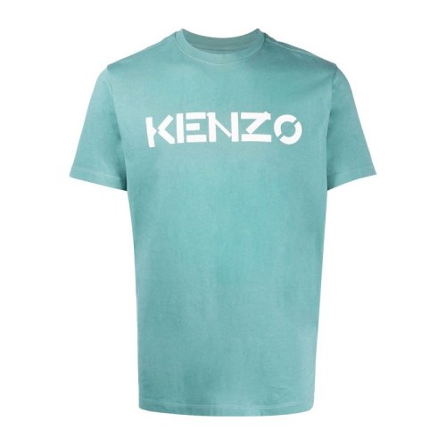  KENZO/高田賢三 男士冰川藍(lán)棉質(zhì)短袖T恤 FA65TS000 4SJ 62 PLFSX
