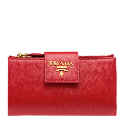 PRADA/普拉達  女士時尚多色皮革手拿包錢包錢夾卡包卡夾零錢包女包 多色可選 1ML005-QWA