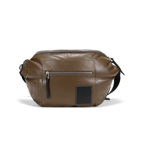 LOEWE/羅意威  男士織物/配皮XL胸包斜挎包腰包 B687C60X01