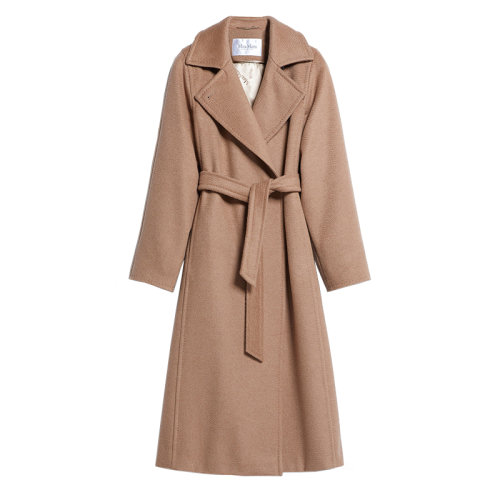 MaxMara/麥絲瑪拉 22年秋冬新款 MANUELA系列 女士駝色駱駝毛浴袍大衣1016072906001