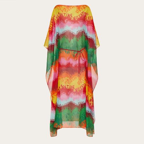  VALENTINO華倫天奴 22年秋冬 女士 連衣裙 TOP LONG EN VOILE A_VEC IMPRIMé VALENTINO WA_VE