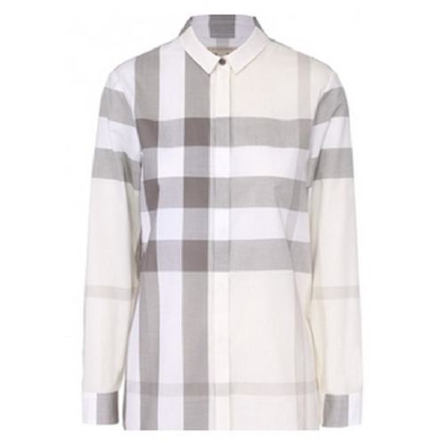  BURBERRY/博柏利 女士格紋棉質(zhì)長(zhǎng)袖襯衫 40152481 PLFSX