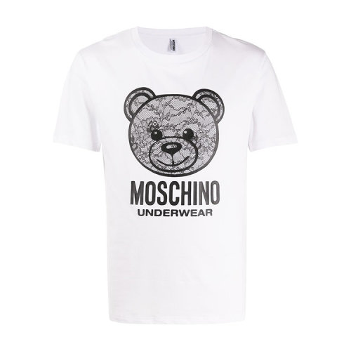 MOSCHINO/莫斯奇諾  男裝男士白色棉質(zhì)春夏簡約圓領(lǐng)短袖T恤  A191181200001  GMH0034C
