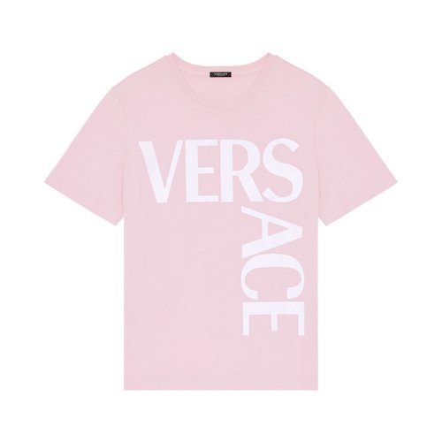  VERSACE/范思哲 女士粉色棉質(zhì)短袖T恤 1001530 1A00603 2P100 PLFSX