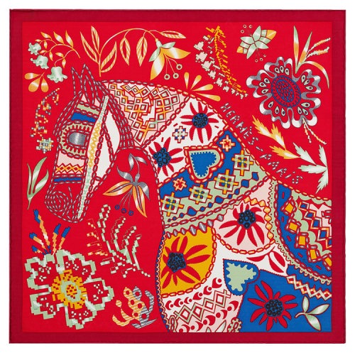 【主推】HERMES/愛(ài)馬仕 限量款 小馬絲巾（配HERMES禮品盒）