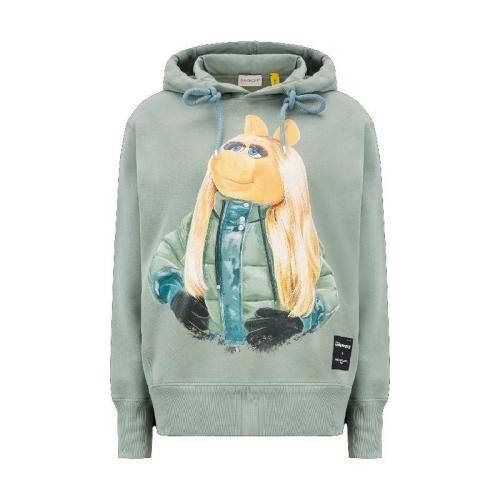  MONCLER蒙可蒙克萊 22年秋冬 女士 長袖T恤 The Muppets Motif Hoodie H20948G00001M249681D