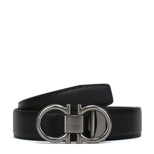 SalvatoreFerragamo/菲拉格慕 男士牛皮板扣式雙面皮帶腰帶 679938