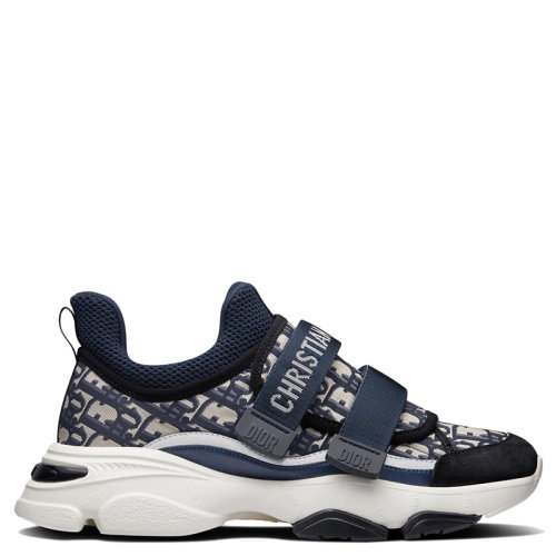 DIOR/迪奧      D-WANDER系列 女士深藍色科技面料老花印花運動鞋KCK299OBY_S56B