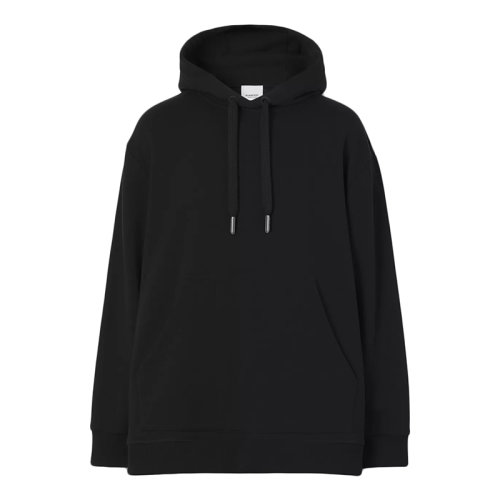 BURBERRY/博柏利      女士黑色格紋裁片棉質寬松連帽衫衛(wèi)衣80449901