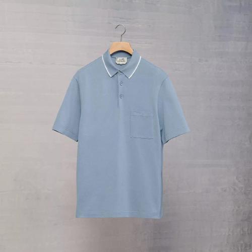  HERMES愛馬仕 22年秋冬 男士 短袖Polo Polo ??piqures Sellier?? H267780HA3QSM