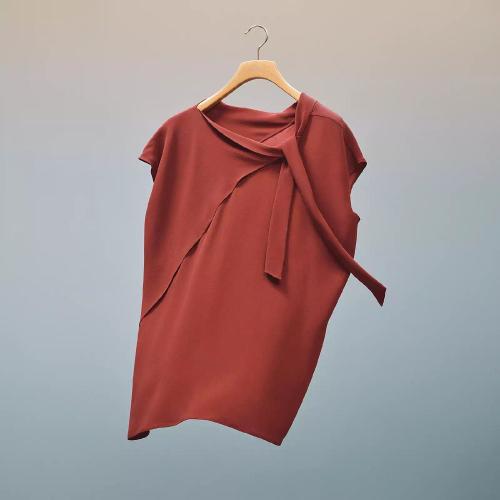  HERMES愛馬仕 22年秋冬 女士 短袖襯衫 Blouse col twilly H2H0606DC7O36