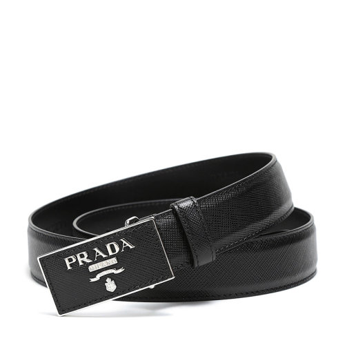 PRADA/普拉達(dá) 女士腰帶 皮革板扣式皮帶 1CC291 053 F0632